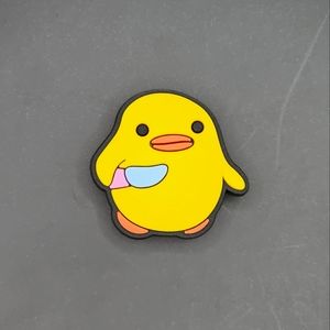 (5/$15) Duck with Knife Croc Charm